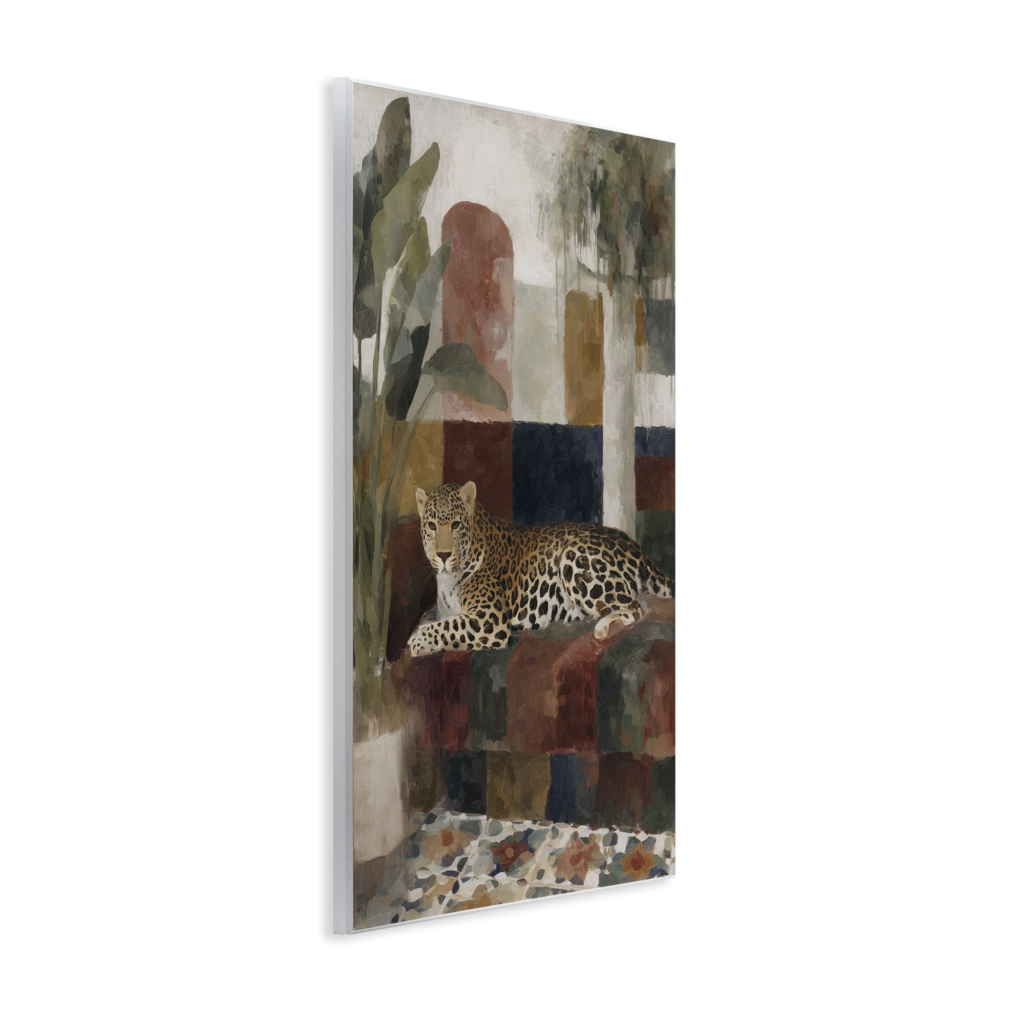 Stupell Industries Jaguar Among Tropical Palms Wall Plaque Art, design by Chromatic Storm Studio