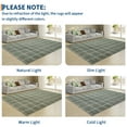 thumbnail image 6 of Hasoo 8' x 10' Area Rug for Living Room Washable Modern Plaid Non Slip Non Shedding Neutral Indoor Decor Carpet, Green, 6 of 6