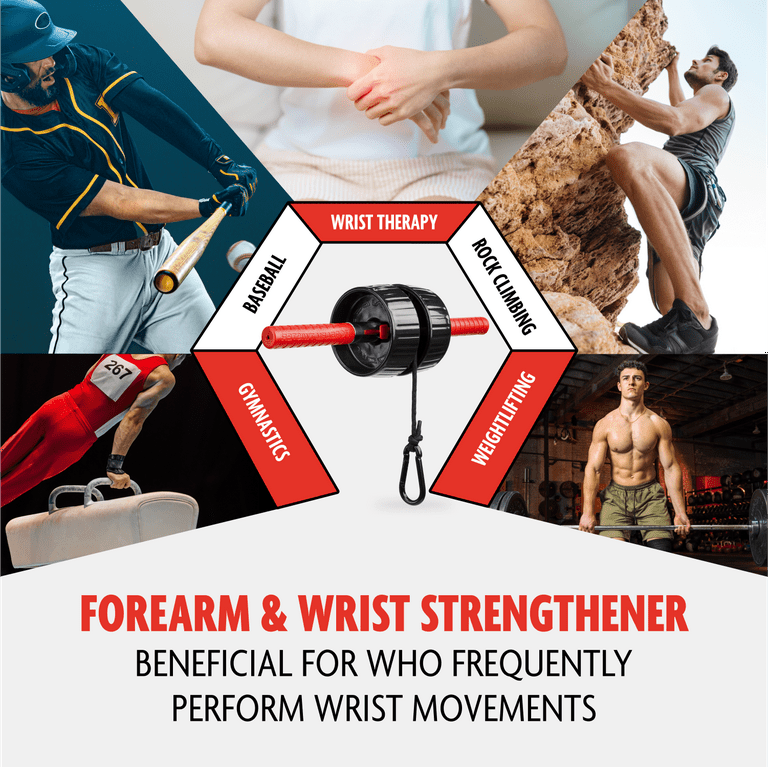 Forearm Strengthener And Wrist Roller, In Or In Ultra