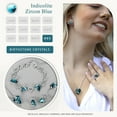 thumbnail image 4 of Leafael Necklaces for Women, Infinity Love Heart Pendant with Zircon Blue Birthstone Crystal for December, Jewelry Gifts for Wife, Silver Plated 18 + 2 inch Chain, Graduation Birthday Gift for Mom Her, 4 of 6
