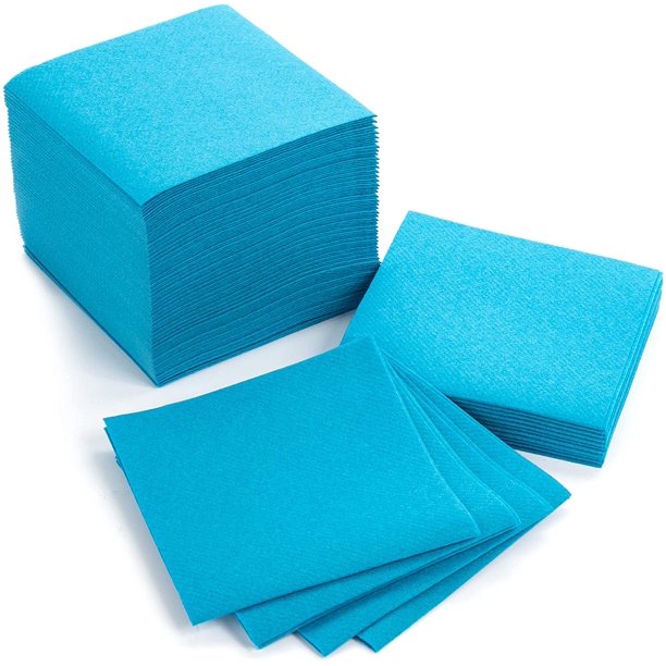 Homestead Cocktail Napkins Small 4” x 4” LinenLike Disposable