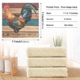 thumbnail image 3 of Rooster Farmhouse Kitchen Cloth Dish Towels for Drying Washing Absorbent Dish Rags Reusable soft kitchen dishcloth set 6 Pack, 3 of 9