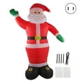 thumbnail image 1 of Christmas Inflatable Decoration, Green Hands Stable Waterproof Auto Inflation LED Light Inflatable Santa  For Party For Lawn US Plug, 1 of 8