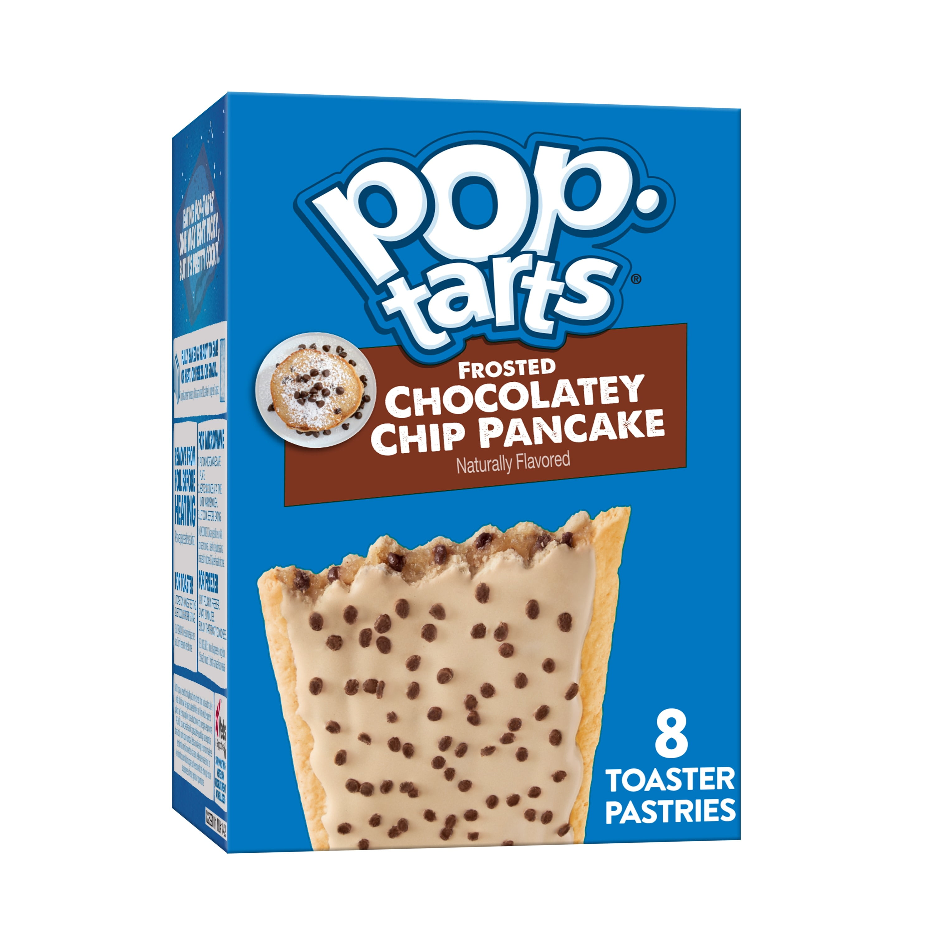(12 pack) Pop-Tarts Frosted Chocolatey Chip Pancake Toaster Pastries, Breakfast Foods, Shelf-Stable, 13.5 oz (8 Count)