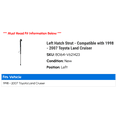 thumbnail image 2 of Left Hatch Strut - Compatible with 1998 - 2007 Toyota Land Cruiser 1999 2000 2001 2002 2003 2004 2005 2006, 2 of 2