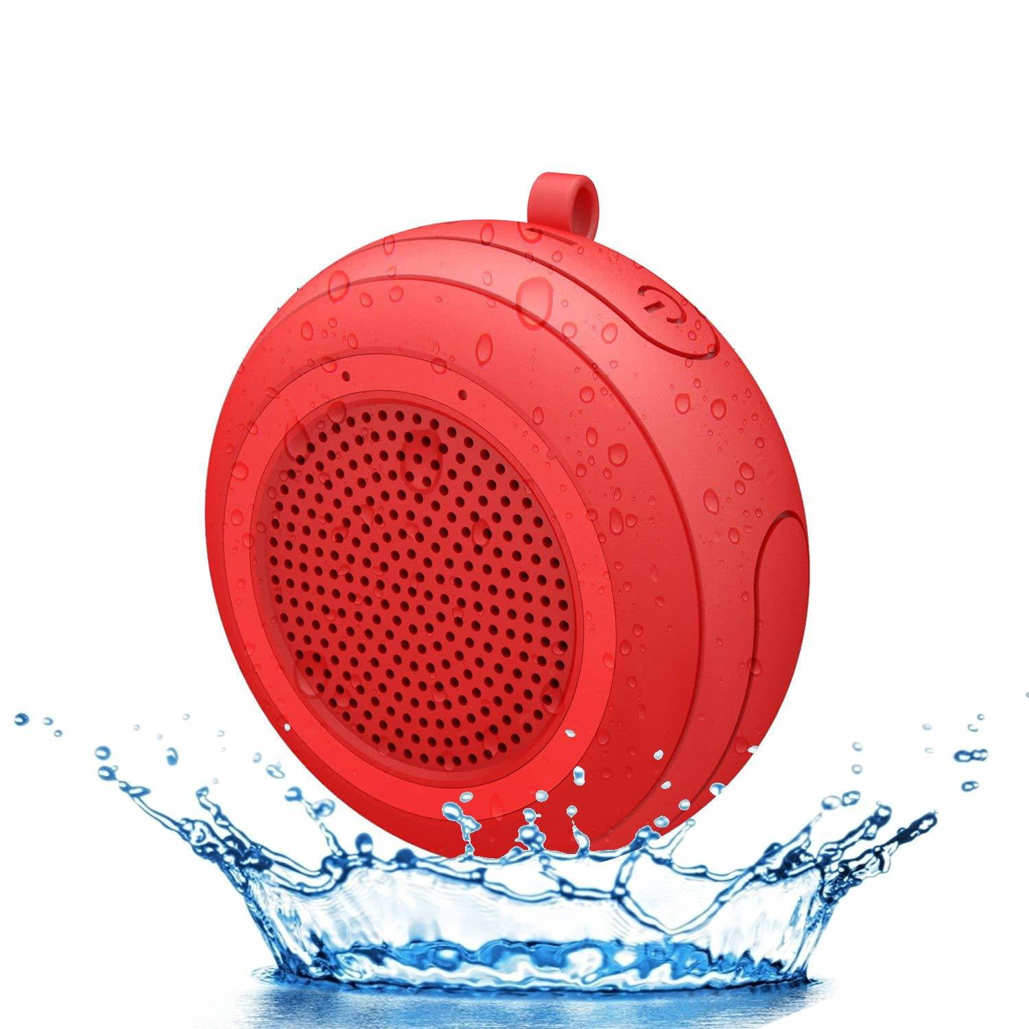 Travel Outdoors Rose Gold VIMUKUN EF-02 Small Portable Bluetooth Speaker IP67 Waterproof Dustproof Mini Speakers with Bassup Wireless Pairing for Home