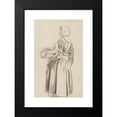 thumbnail image 2 of Richard Nicolaüs Roland Holst 13x18 Black Modern Framed Museum Art Print Titled - Standing Huizer Girl with Fruit Basket (1878 - 1938), 2 of 5