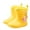 Yellow, variant on Otqutp Holiday Baby Girls Shoes Children's Cartoon Dinosaurs Print Soft Sole Rain Boots Non Slip Children Water Shoes for 1 to 11 Years