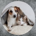thumbnail image 5 of GZHJMY Round Placemats Set, Hugging Dog and Cat Washable Waterproof Coffee Mats Place Mats Indoor, Heat Resistant Table Mats Coasters for Kitchen Dinning Room, 5 of 7