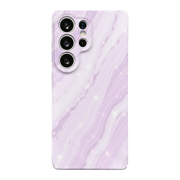 SKLYDDI Multicolor Swirling Pastel Marble for Galaxy S25 Ultra Case - Soft TPU, Subtle Sparkles, Aesthetic Cute