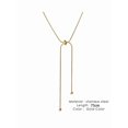 thumbnail image 4 of Gold Necklace Bracelet Stainless Steel Minimalist Adjustable Lariat, 4 of 8