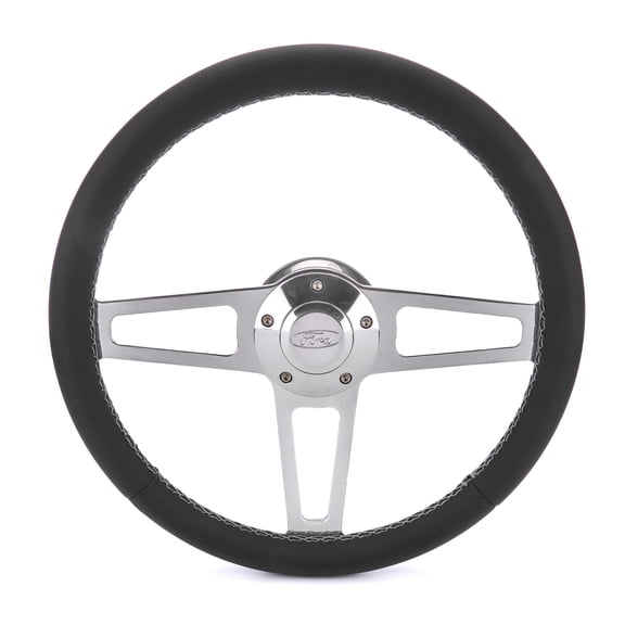 T Series Pol. Wheel Ford Logo/Install Kit