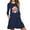 Navy, variant on jsaierl Christmas Dresses for Women Gnomes Print Long Sleeve Dress Holiday Casual Crewneck Mini Shirt Dress for Christmas Party 2024