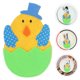 thumbnail image 2 of 2 piezas de soporte para cubiertos de Pascua, tenedores, cortadores y bolsas para utensilios con forma de pollo decorativos, 2 of 8