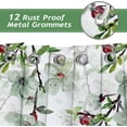 thumbnail image 5 of Shower Curtain White -Watercolor Green Leaf White Bathroom Shower Curtain Fabric Heavy Duty Fabric Shower Cuttains,72x72 Inch, 5 of 6
