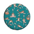 thumbnail image 2 of Easygdp Giraffes Doing Various Yoga Wheel Sun Guard, Spare Tire Cover,Universal Trailer Suv Truck Camper Travel,Easy To Install And Remove -16 Inch, 2 of 9