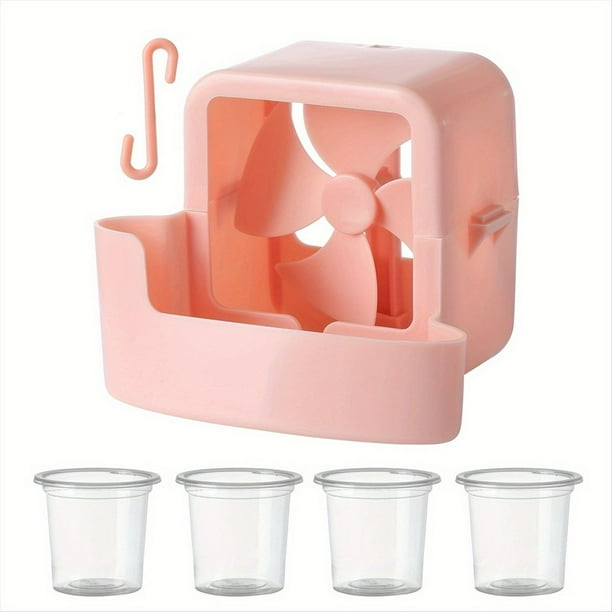 Kit de Enfriamiento Ice Head para Ventiladores. Accesorio de Enfriamiento de Verano Eficiente y Sin Electricidad para Modelos de Ventiladores Eléctricos de Piso. Color Rosa.