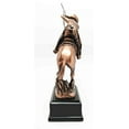 thumbnail image 2 of Western Rodeo Wild Cowboy With Bucking Horse Bronze Electroplated Figurine Statue, 2 of 4