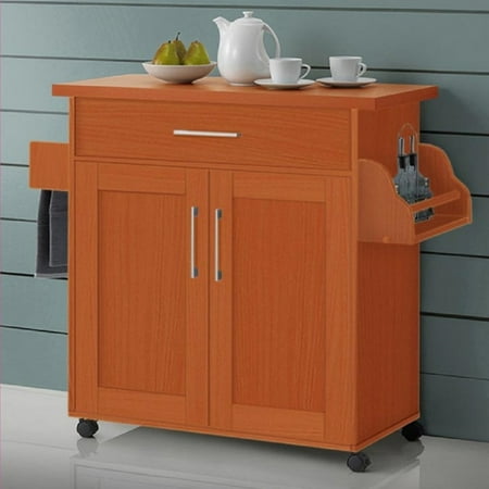 Hodedah Kitchen Island, Cherry