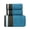 Blue, variant on Woahu American Soft Linen Premium 3 Piece Towel Set,1 Bath Towel 1 Hand Towel 1 Washcloth,,600 Gsm 100% Cotton Turkish Towels for Bathroom, Green Towel Set