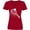 Red, variant on Inktastic Swinging Tennis Racket Women's V-Neck T-Shirt