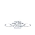 thumbnail image 4 of Rosec Jewels Lab Grown Diamond Bezel Setting Engagement Ring, EF-VS Quality, 14K White Gold, US 7.50, 4 of 8