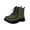 Green, variant on Lovskoo 2024 Combat Boots Womens Fall And Winter Round Toe Platform Boots Plus Velvet British Style Shoes Lace-Up Mid-Calf Comfortable Korean Style Booties Green