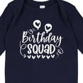 thumbnail image 4 of Inktastic Birthday Squad Cute Balloons and Hearts Boys or Girls Long Sleeve Baby Bodysuit, 4 of 5