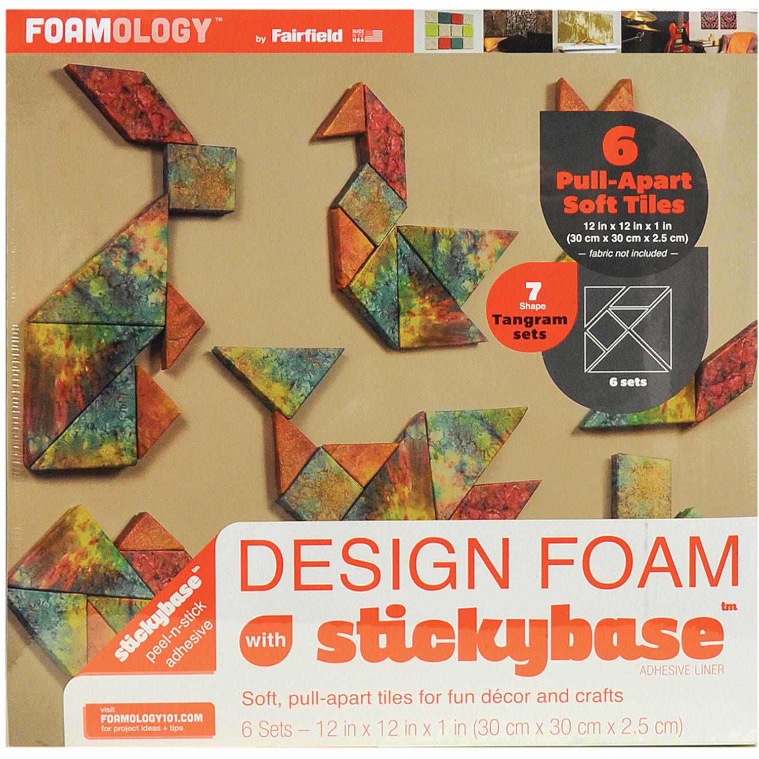 Design Foam Tangram Set 6/Pkg12"X12"X1"