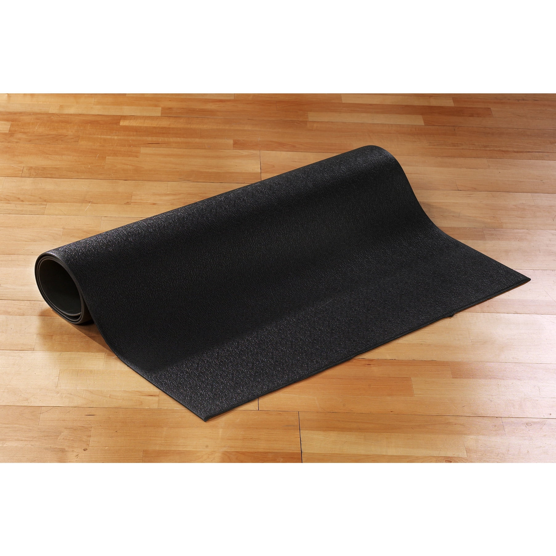 NordicTrack 40"x80" Oversized Equipment Mat: Protect Floors from Scrapes, Scratches & Stains; Shock Absorbing, Noise Reducing, 4mm Thick, Easy-Clean Black Vinyl for All Home Gym Equipment