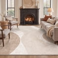 thumbnail image 6 of GENIMO 2'x3' Entryway Rug, Machine Washable Non Slip Low Pile Area Rug for Front Door Kitchen Bathroom, Minimal Abstract, OCHREPULSE, 6 of 7