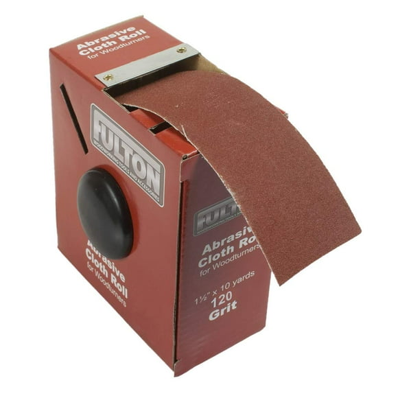 Peachtree Woodworking Supply 1-1/2" x 10 Yard Abrasive Sanding Cloth Roll (120 Grit)
