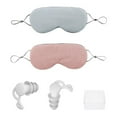 thumbnail image 3 of Double Sided Adjustable Size Sleep Eye Mask for Travel, Men and Women with 2 Earplugs, Earplug Storage Box, 3 of 6