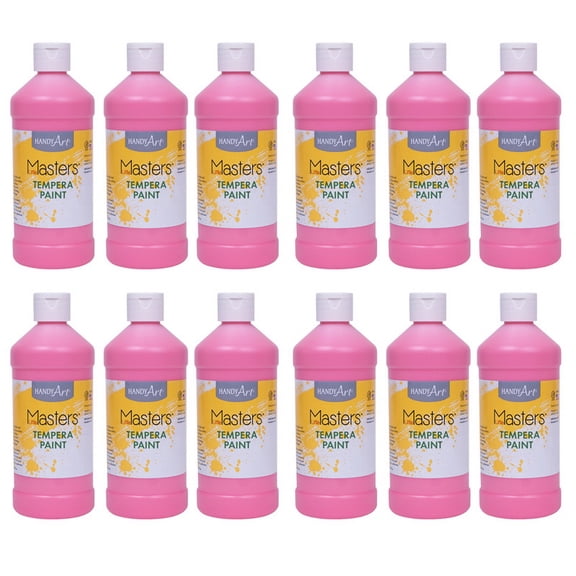 Rock Paint & Handy Art RPC201722-12 Tempera Paint Pint, Pink