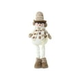 thumbnail image 2 of zhmrfg Gray Snowflake Santa Claus Stretch Plush Doll Set Snowman Reindeer Knitted Toy Holiday Christmas Winter Decoration Kids Bedroom Tabletop Gift Festive Seasonal Ornament, 2 of 5
