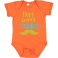 thumbnail image 3 of Inktastic Here Comes Trouble, Mustache, Moustache Boys or Girls Baby Bodysuit, 3 of 5