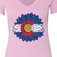 thumbnail image 4 of Inktastic Colorado Flag Sunflower Women's V-Neck T-Shirt, 4 of 5