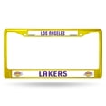 thumbnail image 1 of Los Angeles Lakers Cadre Chromé Coloré Jaune Secondaire, 1 of 1