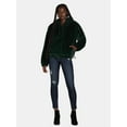 thumbnail image 4 of Time and Tru Women's and Women's Plus Faux Fur Hoodie Jacket, Sizes XS-2X, 4 of 5