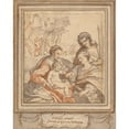 thumbnail image 2 of Federico Zuccaro 20x24 Gold Ornate Framed and Double Matted Museum Art Print Titled - The Mystic Marriage of Saint Catherine (After Correggio) (1595), 2 of 4
