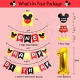 thumbnail image 4 of Cartoon Mouse 1st Birthday Party Decorations,Party Supplies Included Banner,Tablecloth,Latex Balloons,Foil Balloons,Cake Topper,Door Sign, 4 of 5