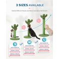 thumbnail image 2 of Cat Scratching Post Cute Cactus Cat Scratcher Post Tall 鈥?for Large Medium Small Cat/Kitten Cat Scratching Post Tree with Natural Sisal Rope for Indoor Cats with Dangling Ball Toy, 2 of 8