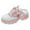 Pink, variant on Womens Backless Walking Sneakers Summer Slip on Thick Sole Mules Shoes Closed Toe Slippers