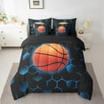 thumbnail image 2 of Erosebridal Basketball Bedding Sets Twin Size,Geometric Hexagon Comforter Sets with Sheets,Sport Bedroom Decor,Reversible,Breathable,7-Piece, 2 of 5