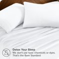 thumbnail image 3 of Bare Home Microplush Fleece Sheet Set - Ultra Soft - Deep Pocket - Full, White, 3 of 7