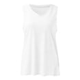 thumbnail image 4 of WTXUE Tank Tops Sleeveless, Scoop Neck Cotton Summer Pleated Tank for Women 2024 Loose V Neck Flowy Solid | Casual for Women White XXL, 4 of 5