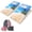 4'x2' Beach Palm Trees, variant on Professional Cornhole Board Set 4x2 Regulation Size Cornhole Set with No Bounce & 8 Bean Bags Corn Hole Boards Bean Toss Game for Adults Family Outdoor Lawn Outside Backyard Games