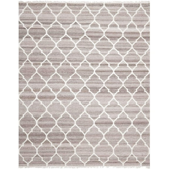 New Rug Collections NKM317A-8-Color:Light Grey/Ivory,Shape:Large Rectangle,Size:8' x 10'