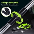 thumbnail image 5 of UNTIMATY Cordless Leaf Blower with Battery and Charger 150 MPH 500 CFM 21V Small Handheld Leaf Blower for Yard Lawn Care, Green, 5 of 10