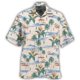 thumbnail image 2 of Camisas Para Hombre Slim Fit Camisa de manga corta con estampado digital 3d de ocio de tendencia de moda de playa de turismo de vacaciones de verano para hombres (Brown, 3XL), 2 of 4